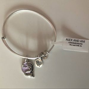 Alex and Ani Mermaid Crystal Charm Bangle